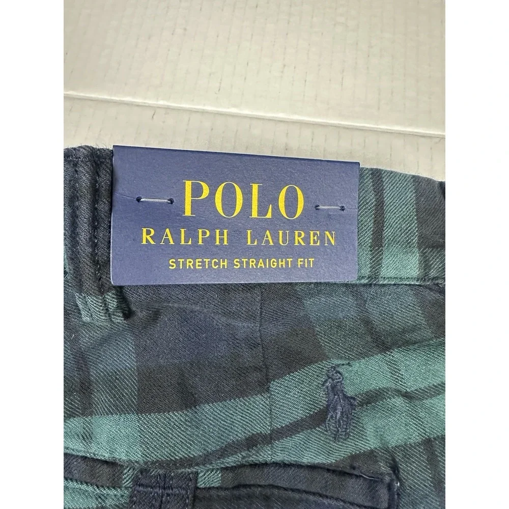 NWT Polo Ralph Lauren Blackwatch Tartan Plaid 7 OZ Twill Chino Pants Men's 38x30